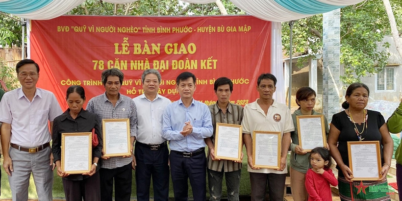 Bình Phước tập trung hỗ trợ xây dựng nhà đại đoàn kết cho hộ nghèo khó khăn