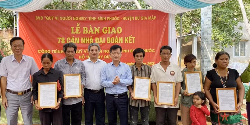Bình Phước tập trung hỗ trợ xây dựng nhà đại đoàn kết cho hộ nghèo khó khăn