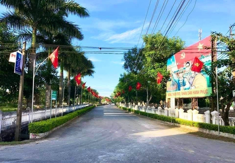 Một góc xã NTM kiểu mẫu Quỳnh Đôi (huyện Quỳnh Lưu, Nghệ An). Ảnh: nongthonmoi.gov.vn