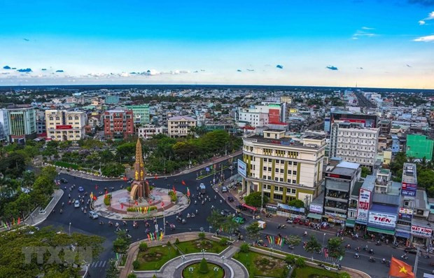 Trung tâm thành phố Cà Mau. Ảnh: Thế Anh - TTXVN