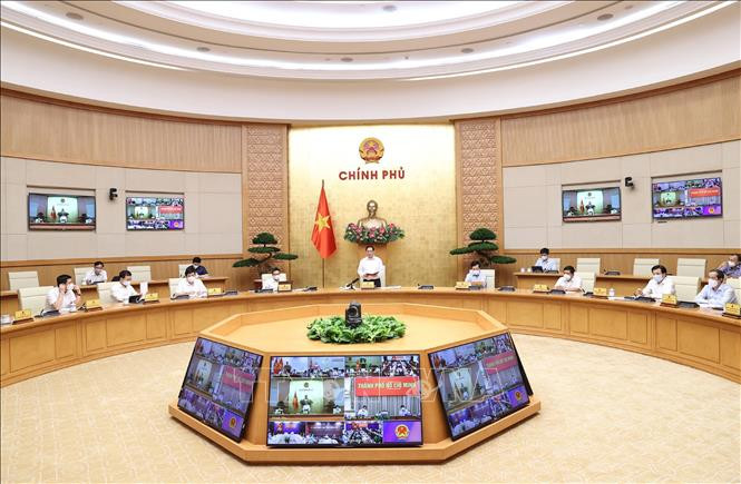 Thủ tướng Phạm Minh Chính phát biểu kết luận cuộc họp. Ảnh: Dương Giang-TTXVN