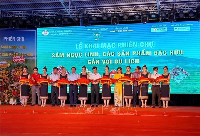 Khai mạc phiên chợ sâm Ngọc Linh lần đầu tiên tại Kon Tum