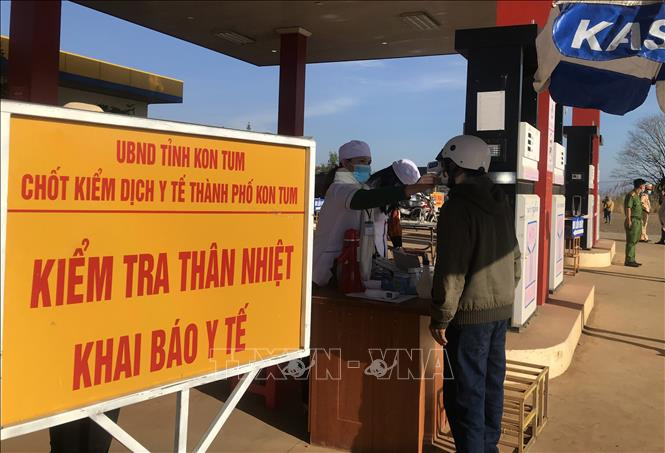 Dịch COVID-19: Kon Tum lập các chốt kiểm tra y tế, ngăn chặn dịch bệnh xâm nhập