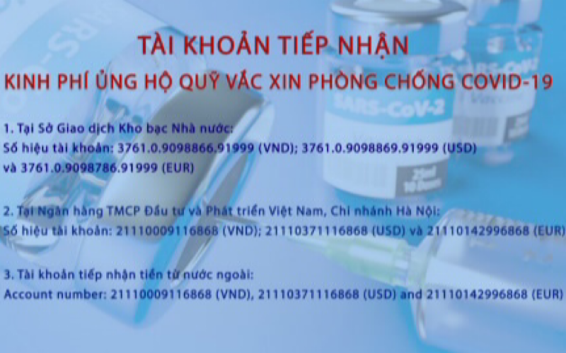 2.360 tỷ đồng ủng hộ Quỹ vaccine phòng COVID-19 từ các tập đoàn, tổng công ty thuộc Ủy ban Quản lý vốn nhà nước tại doanh nghiệp