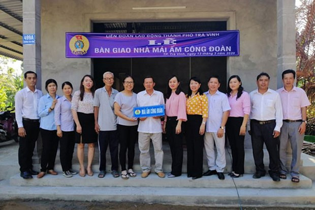Tỉnh Trà Vinh bàn giao Mái ấm Công đoàn cho đoàn viên khó khăn về nhà ở. Nguồn : nld.com.vn