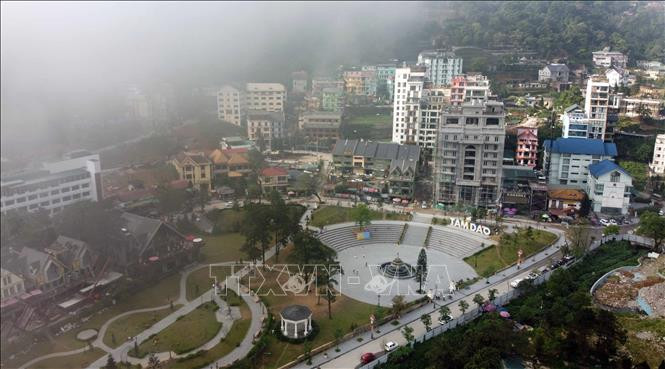 Một góc khu du lịch Tam Đảo. Ảnh: TTXVN