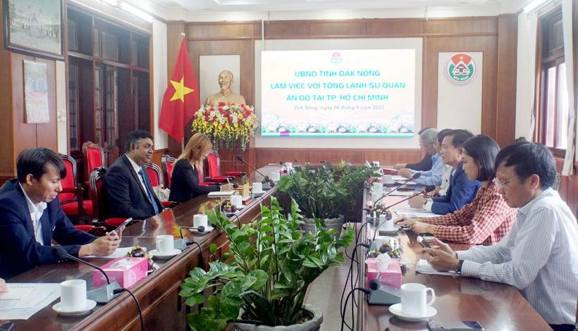Quang cảnh buổi làm việc. Ảnh: TTXVN phát