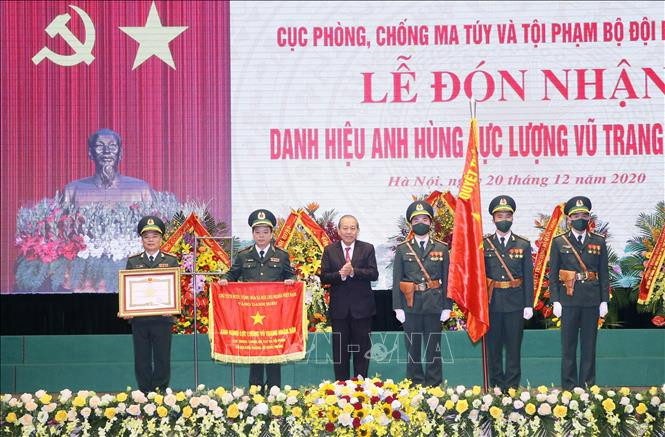 Cục Phòng, chống ma túy và tội phạm - Bộ Tư lệnh Bộ đội Biên phòng đón nhận danh hiệu Anh hùng lực lượng vũ trang nhân dân thời kỳ đổi mới