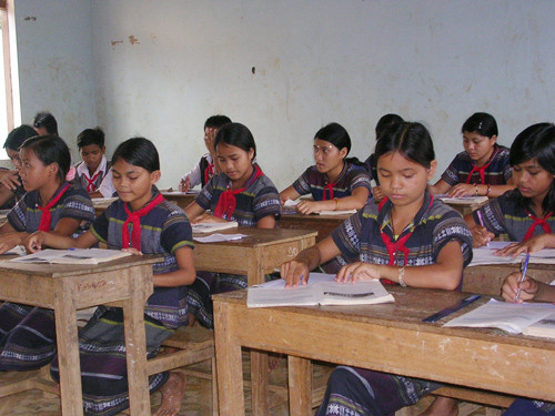 Học sinh Trường Phổ thông DTNT Nam Trà My. Nguồn: baoquangnam.vn