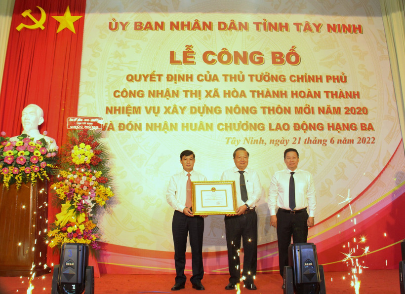 Tây Ninh: Công bố thị xã Hòa Thành hoàn thành nhiệm vụ xây dựng nông thôn mới