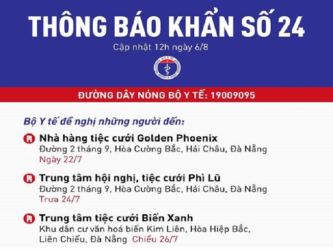 Dịch COVID-19: Thông báo khẩn số 24 của Bộ Y tế