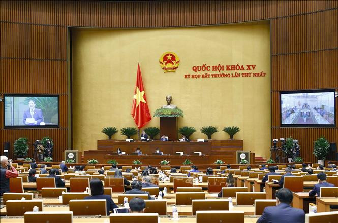 Thông cáo báo chí số 04, Kỳ họp bất thường lần thứ nhất, Quốc hội khóa XV