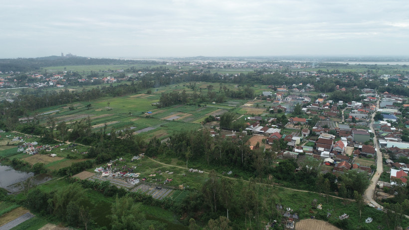 Khu vực thành cổ Châu Sa nhìn từ trên cao. Ảnh: Đinh Hương – TTXVN