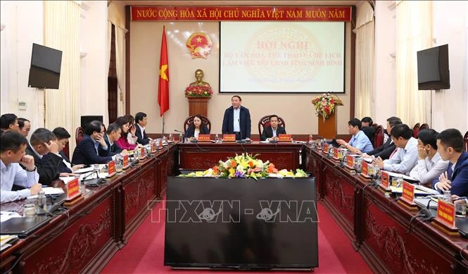 Quang cảnh buổi làm việc. Ảnh: Thùy Dung - TTXVN
