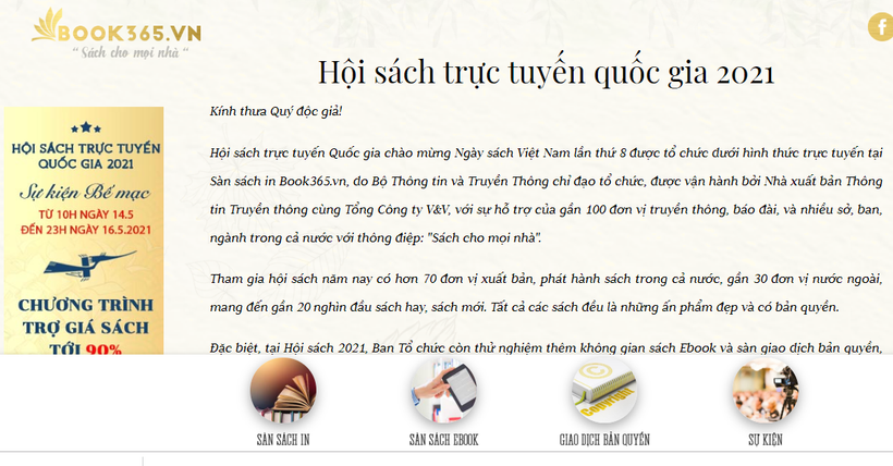 Hội sách trực tuyến quốc gia 2021: Phấn đấu đưa thêm 15.000-20.000 cuốn sách được trợ giá tới bạn đọc