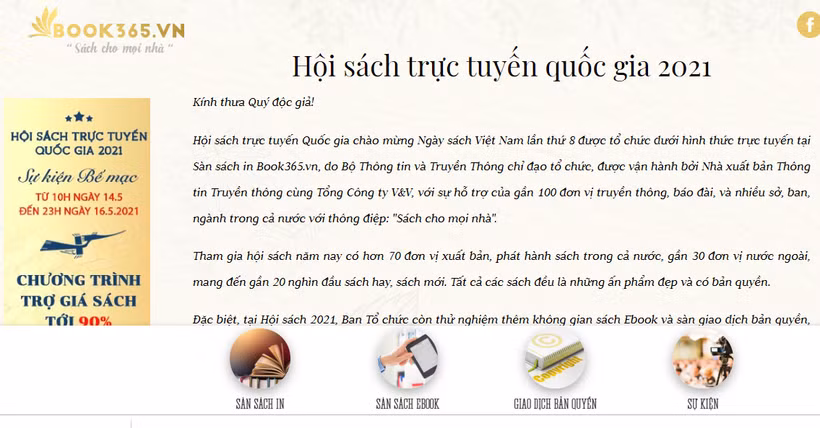 Hội sách trực tuyến quốc gia 2021: Phấn đấu đưa thêm 15.000-20.000 cuốn sách được trợ giá tới bạn đọc