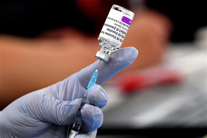 Một điểm tiêm vaccine ngừa COVID-19 tại Sydney, Australia. Ảnh: AFP/TTXVN 