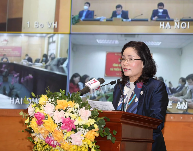 Thứ trưởng Bộ Văn hóa, Thể thao và Du lịch Trịnh Thị Thủy. Ảnh: Thanh Tùng - TTXVN