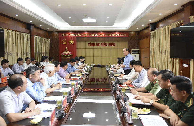 Quang cảnh buổi làm việc. Ảnh: Xuân Tư - TTXVN