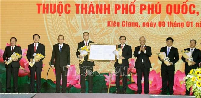 Công bố Nghị quyết thành lập thành phố Phú Quốc và các phường trực thuộc