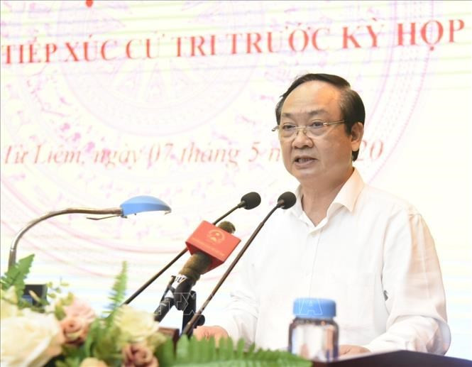 Ông Nguyễn Thế Hùng, nguyên Phó Chủ tịch UBND thành phố Hà Nội. Ảnh: Văn Điệp - TTXVN 
