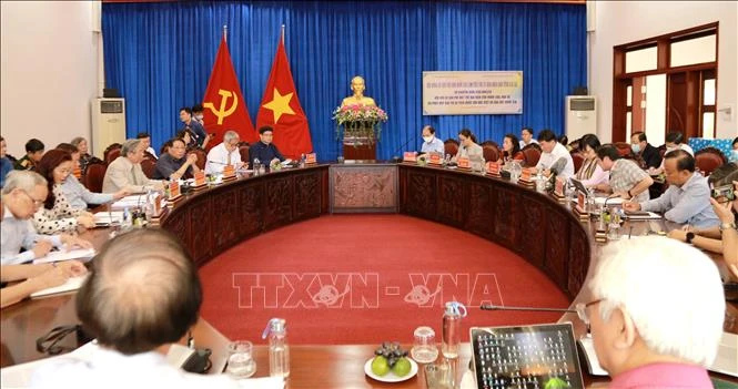 Toàn cảnh buổi làm việc. Ảnh: Quang Thái- TTXVN
