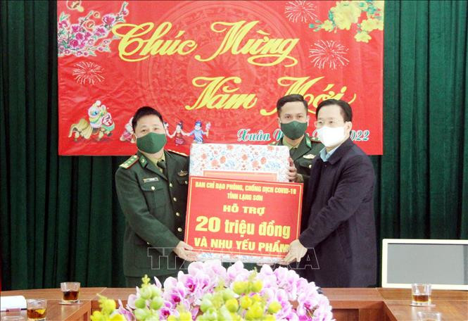 Tết Nhâm Dần 2022: Động viên cán bộ, chiến sĩ làm nhiệm vụ ở khu vực biên giới Lạng Sơn