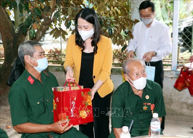 Phó Chủ tịch nước Võ Thị Ánh Xuân thăm, làm việc tại tỉnh Sóc Trăng