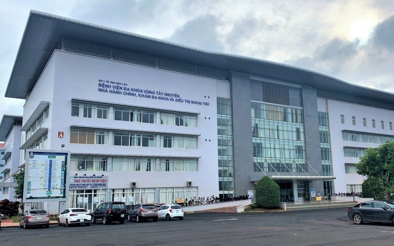 Bệnh viện Đa khoa vùng Tây Nguyên, nơi đang điều trị cho 2 bệnh nhi mắc bệnh viêm não Nhật Bản. Ảnh: daklak.gov.vn