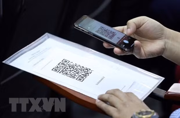 Với tài khoản định danh điện tử, công dân có thể ngồi tại nhà để thục hiện nhiều dịch vụ công. Ảnh: TTXVN