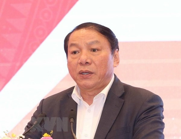 Bộ trưởng Bộ Văn hóa, Thể thao và Du lịch Nguyễn Văn Hùng làm Chủ tịch Hội đồng cấp Nhà nước xét tặng Giải thưởng Hồ Chí Minh, Giải thưởng Nhà nước về văn học, nghệ thuật. Ảnh: TTXVN