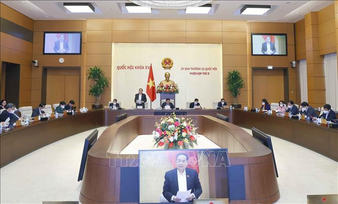 Phó Chủ tịch Thường trực Quốc hội Trần Thanh Mẫn phát biểu. Ảnh: Doãn Tấn - TTXVN