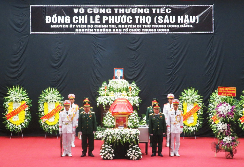 Quang cảnh Lễ viếng Nguyên Trưởng ban Tổ chức Trung ương Lê Phước Thọ. Ảnh: Ánh Tuyết - TTXVN