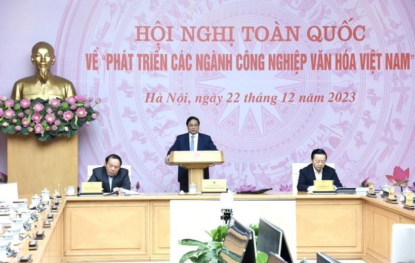 Thủ tướng Phạm Minh Chính chủ trì Hội nghị toàn quốc về phát triển các ngành công nghiệp văn hóa