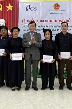 Hỗ trợ người dân tỉnh Cao Bằng sau thiên tai