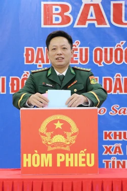 Bầu cử tại Đồn Biên phòng Dào San