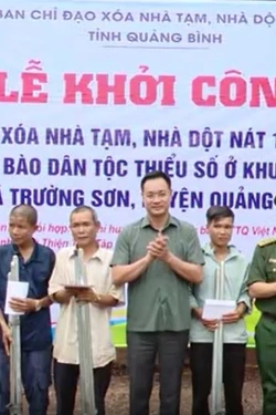 Quảng Bình khởi công xóa nhà dột nát ở vùng biên giới