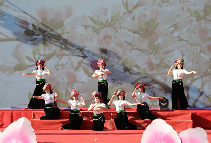 Đoàn nghệ thuật quần chúng phường Tô Hiệu, tỉnh Sơn La trình diễn tại Liên hoan. son-la-081025.jpg