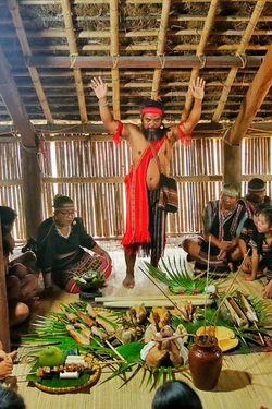 Đậm sắc văn hóa Xtiêng trong nghi lễ cầu phúc, cầu an đầu xuân