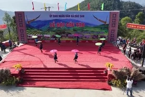 Sắc xuân rực rỡ trong Lễ hội Gầu Tào của đồng bào Mông