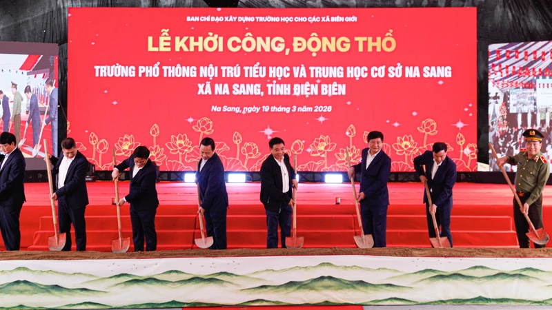 Điện Biên khởi công xây dựng trường phổ thông nội trú liên cấp vùng biên giới