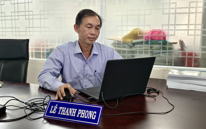 Thạc sĩ Lê Thanh Phong, Phó Viện trưởng Viện Biến đổi khí hậu, trường Đại học An Giang.