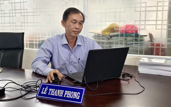 Thạc sĩ Lê Thanh Phong, Phó Viện trưởng Viện Biến đổi khí hậu, trường Đại học An Giang.