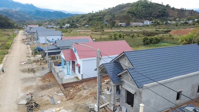 Khu tái định cư bản Hợp Nhất là diện mạo mới, điểm nhấn của xã Bản Bo.