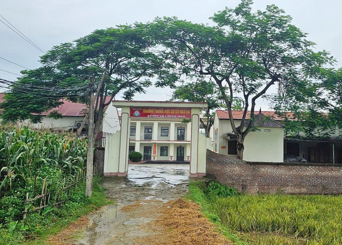 Trường Trung học cơ sở Ngô Xá, xã Minh Thắng, huyện Cẩm Khê (Phú Thọ). Ảnh: Tạ Toàn - TTXVN phu-tho.jpg