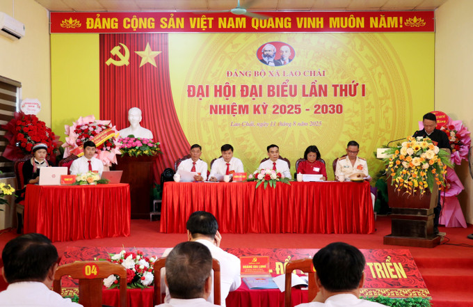 Đại hội đại biểu Đảng bộ xã Lao Chải (Tuyên Quang) lần thứ nhất, nhiệm kỳ 2025-2030. Ảnh: Đức Thọ/TTXVN Đại hội đại biểu Đảng bộ xã Lao Chải (Tuyên Quang) lần thứ nhất, nhiệm kỳ 2025-2030. Ảnh: Đức Thọ/TTXVN