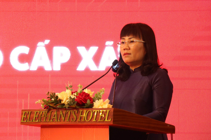 Bà Hồ Thị Nguyên Thảo, Phó Chủ tịch Thường trực UBND tỉnh Đắk Lắk, phát động đợt cao điểm “Nâng cao hiệu quả chuyển đổi số cấp xã”. dak-lak-2.jpg