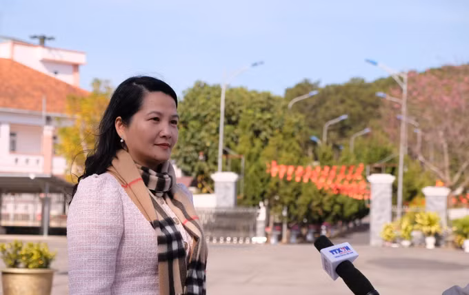 Bí thư Đảng uỷ phường Langbiang - Đà Lạt Trần Thị Chúc Quỳnh trả lời TTXVN về kỳ vọng đối với Đại hội XIV của Đảng.