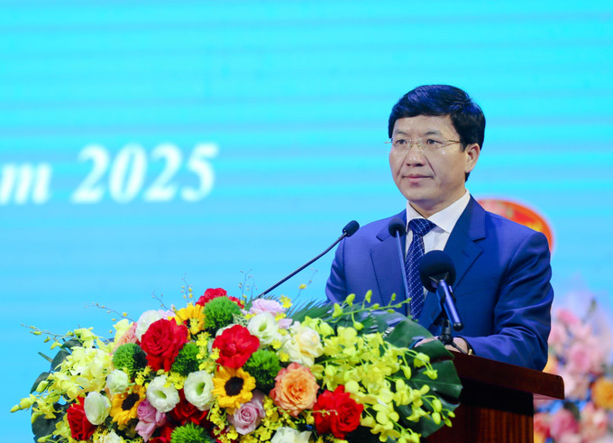 Ông Mùa A Vảng, Phó Bí thư Tỉnh ủy, Chủ tịch Ủy ban MTTQ Việt Nam tỉnh Điện Biên, phát biểu tại Đại hội.