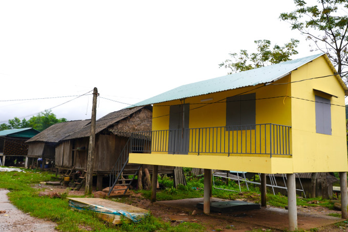 Ngôi nhà mới khang trang tại bản Ka Ai, xã Dân Hoá (Quảng Trị). Ảnh: Thanh Thuỷ/TTXVN